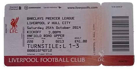 football tickets for sale liverpool